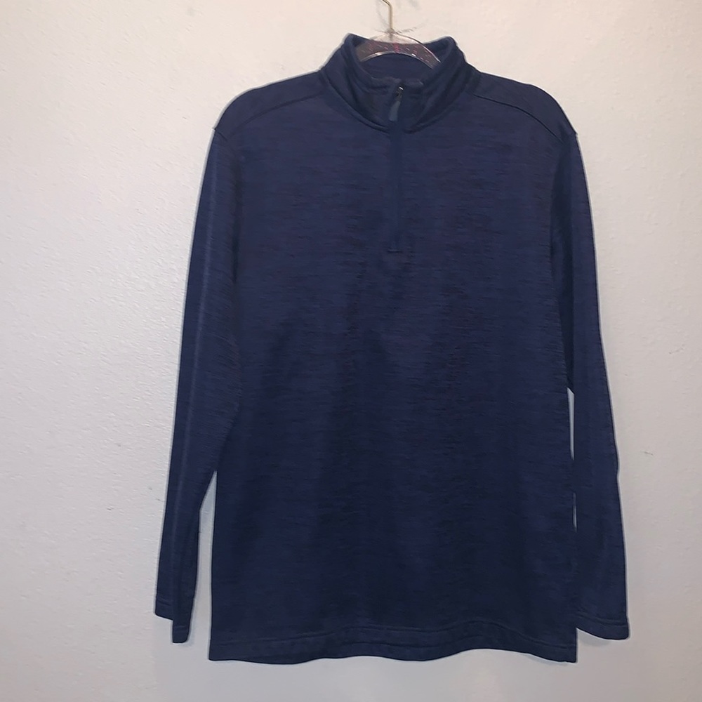 Schmidt Workwear blue 1/4 zip pullover sweatshirt